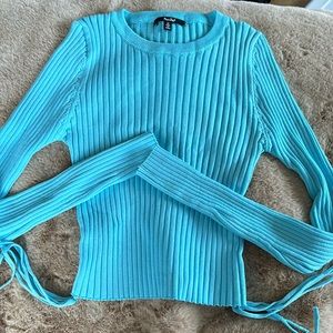 Papaya Ribbed Sweater
